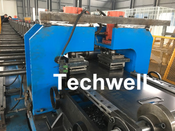 Automatic PLC Control Cable Tray Roll Forming Machine With Separate Pressing Punching, Servo Guiding Device