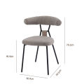 Wholesale Home Restaurant Coffee Shop Cushion Seat Upholstered Dining Chair