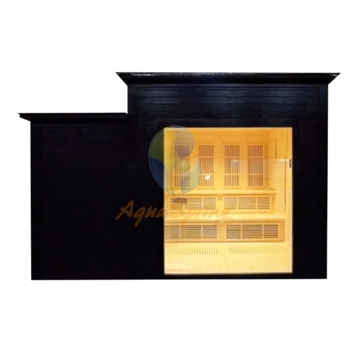 White Pine Outdoor Wooden Sauna Room