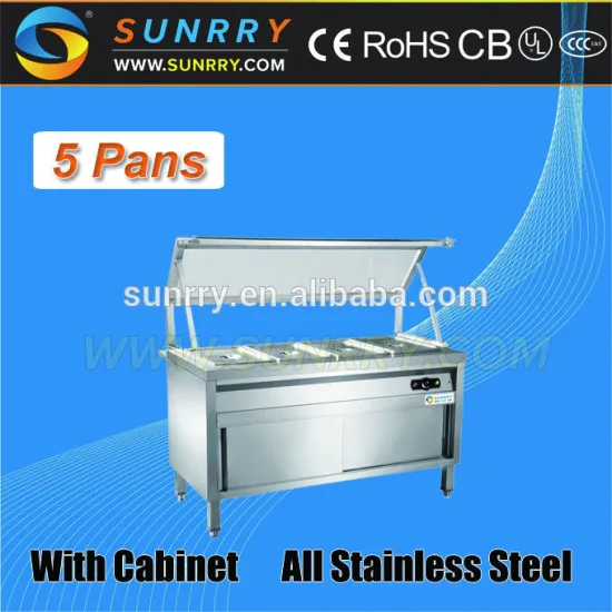 Electric hot bain marie with 5 pans - bain marie cooking equipment with prices (SUNRRY SY-BM1900R)