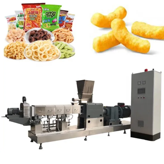 Automatic Corn Chip Puffed Snack Extruder Machines Production Line