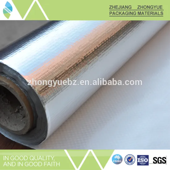 Single sides VMPET Laminated Woven Fabric for Insulation