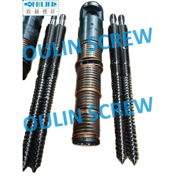 Cincinnati Cm80/143 Twin Conical Screw Barrel for PVC Extrusion