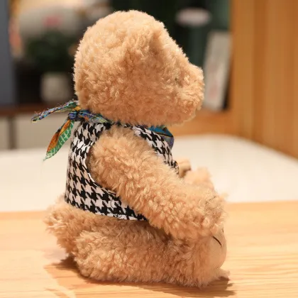 Colored Teddy Bear with Vest - Kawaii Plush Toy