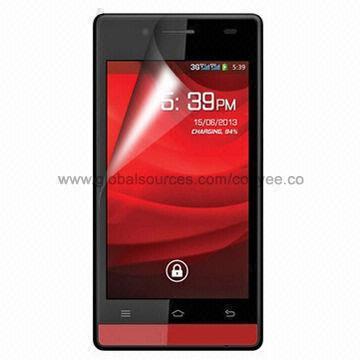 Optimum TPU Anti-shock Screen Protector for Spice Mi-436 Stellar Glamour, with 0.34mm Thickness