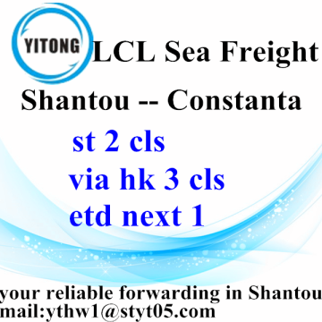 Shantou LCL Consolidation Freight Agent to Constanta