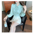 Women's Chiffon Shirt Lace French Niche Top