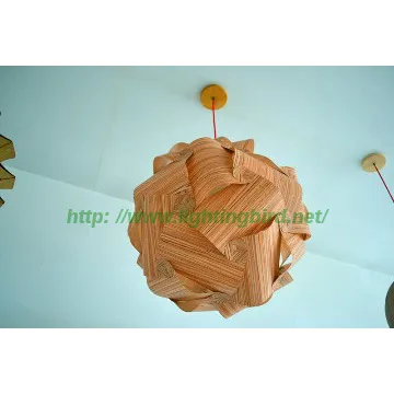 European Style Wood Pendant Light for Household
