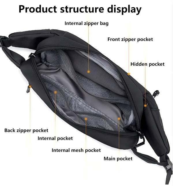 2025 Durable Men's Leisure Crossbody Backpack
