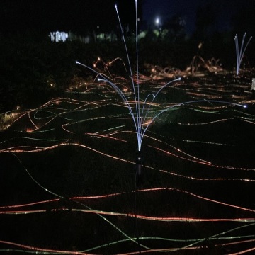 Pencahayaan dekoratif serat optik Taman Baru