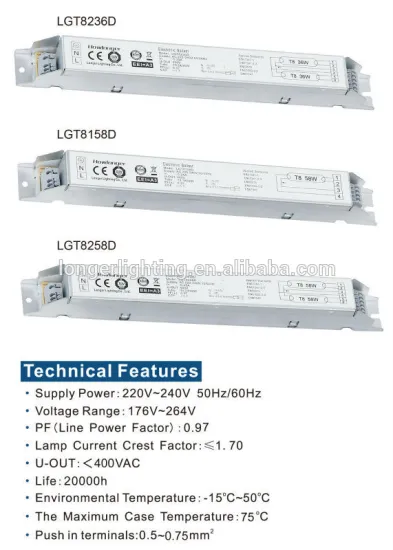 D style T8 A3 Electronic Ballast