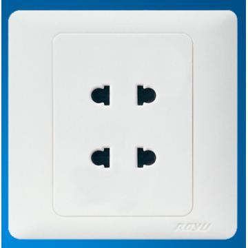 R6 Series 2 Gang 2 Pin Socket