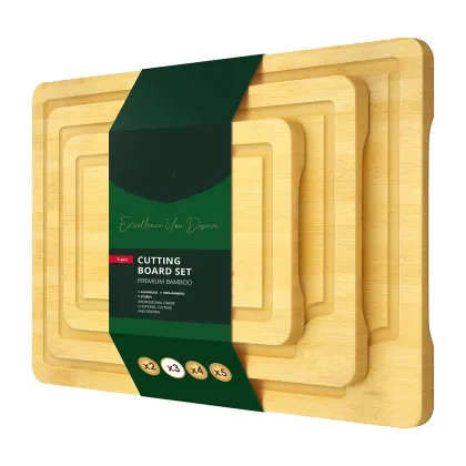 Bamboo Large 3pcs Maple End Grain Teak Bulk Sublimation Cutting Board set