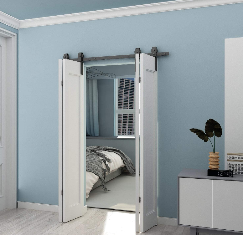 folding barn door hardware