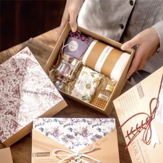 Ribbon gift box cover packaging bag