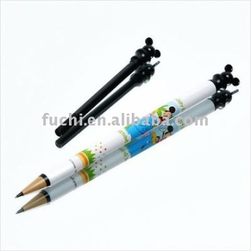 プロモーションオフィスと学校用のカスタマイズロゴ付き2011年の安いホット格納式鉛筆