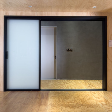 Narrow Frameless Tempered Glass Interior Sliding Door