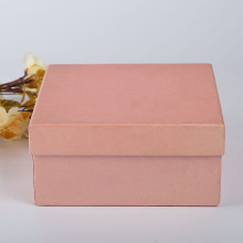 Custom Pink Square Lid And Base Gift Box