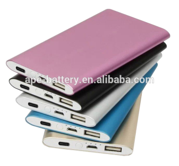2016 new design economic power bank embedded QC3.0/2.0 IN & OUT Type C