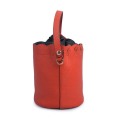 Latest Design Drawstring Bucket Bag Women Leather Bags