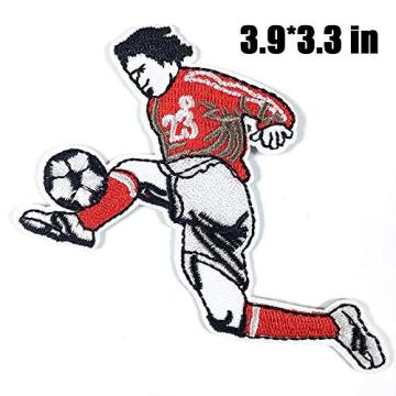 Speler voetbal geborduurde patches applique coole patches