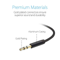 Plug de câble audio stéréo Aux 3,5 mm