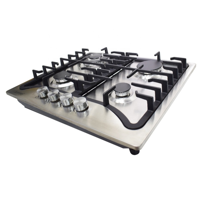 600mm 4 Burners  201# Stainless Steel Built-in Gas Cooktop Kitchen Cooker Hob LGP Portable Gas Stove