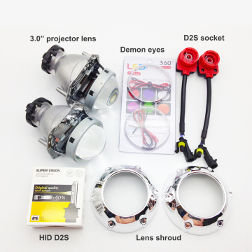 TAOCHIS Car Retrofit Headlight HID Xenon Projector Lens for Hella D2S D1S D3S D4S