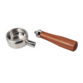 58mm Two-ear Bottomless Portafilter with Wood Handle