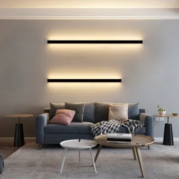 Modern White LED Retro Wall Sconce for Exterior Boundry Slat Panel