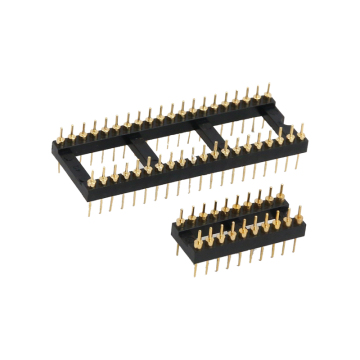 Conector de caída de encabezado redondo con pasador redondo chapado en oro de 2.54 mm