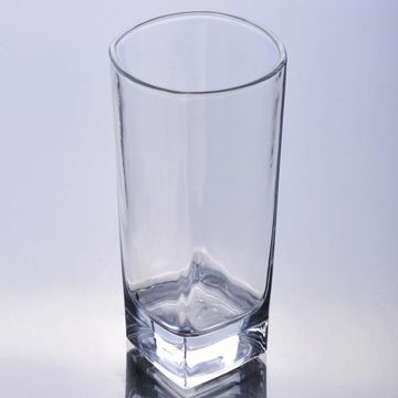 242mL Drinking Glass with Square Heavy Bottom and Blown Style