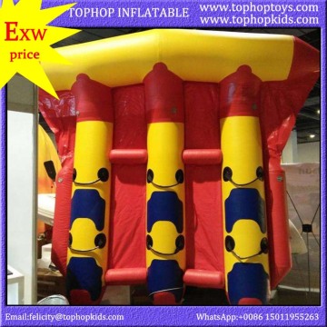 hot selling commercial grade 4 person inflatable banana boat agua for sale