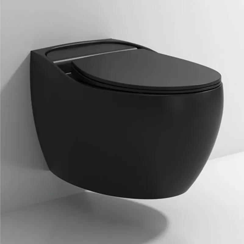 Colorful Ceramic Wall-Hung Toilet Egg Shape