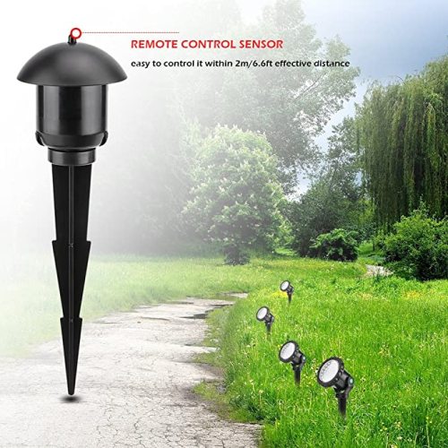 Photo Sensor Waterproof Colorful LED Spotlight for Pond