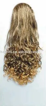 100% human hair, fashion wigs,golden color,long curly wig