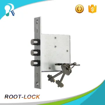 3 steel round bolt door lock key type door lock SR500 in Euro market
