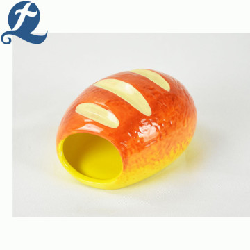 Fashion popular printed cute ceramic hamster pet house