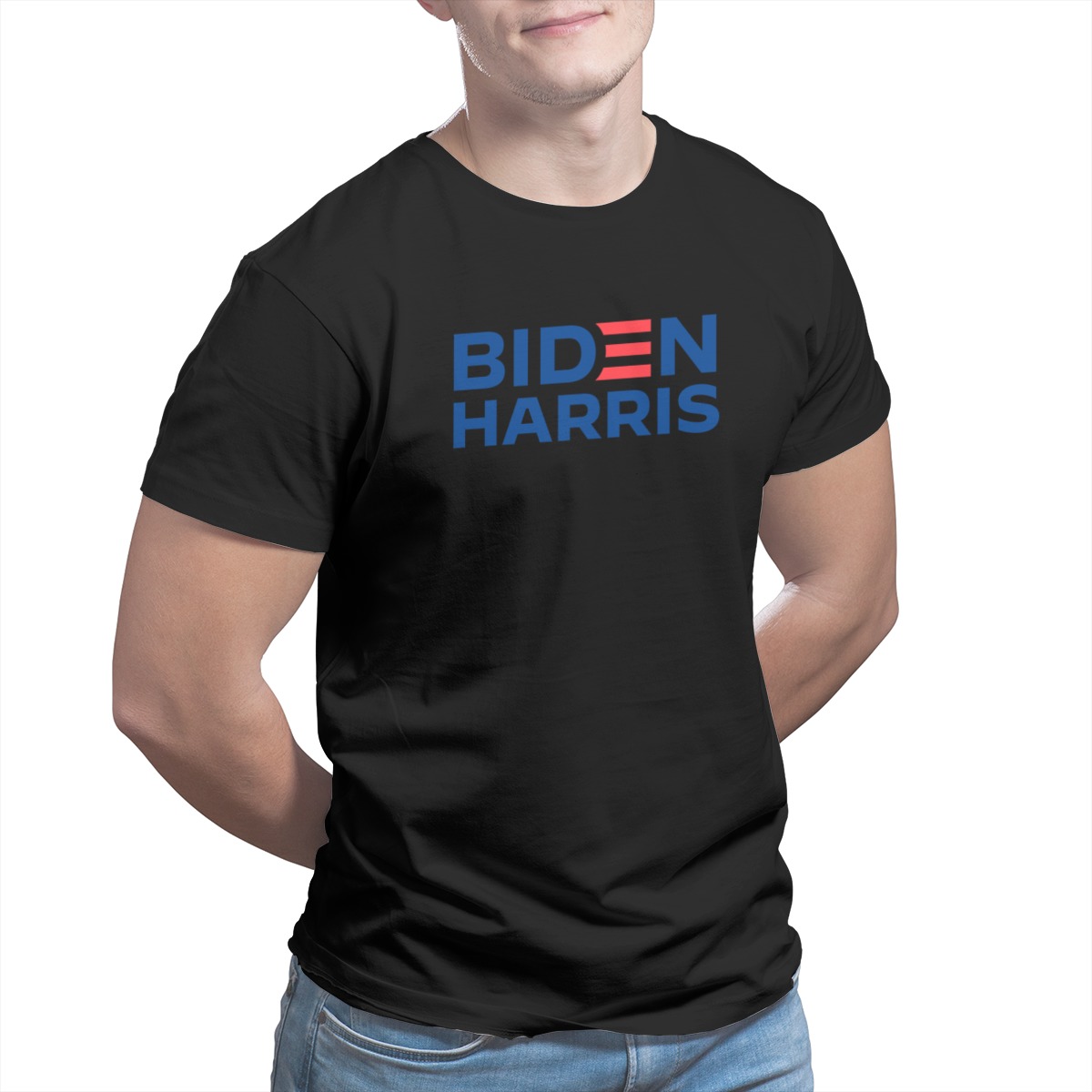 1 Biden Harris Men's T Shirt Novelty Tops Bitumen Bike Life Tees Clothes Cotton Printed T-Shirt Plus Size Men Clothing 3304
