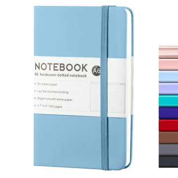 Notebook nhật ký A5 được cá nhân hóa với dải đàn hồi và da PU, logo thương hiệu in tùy chỉnh