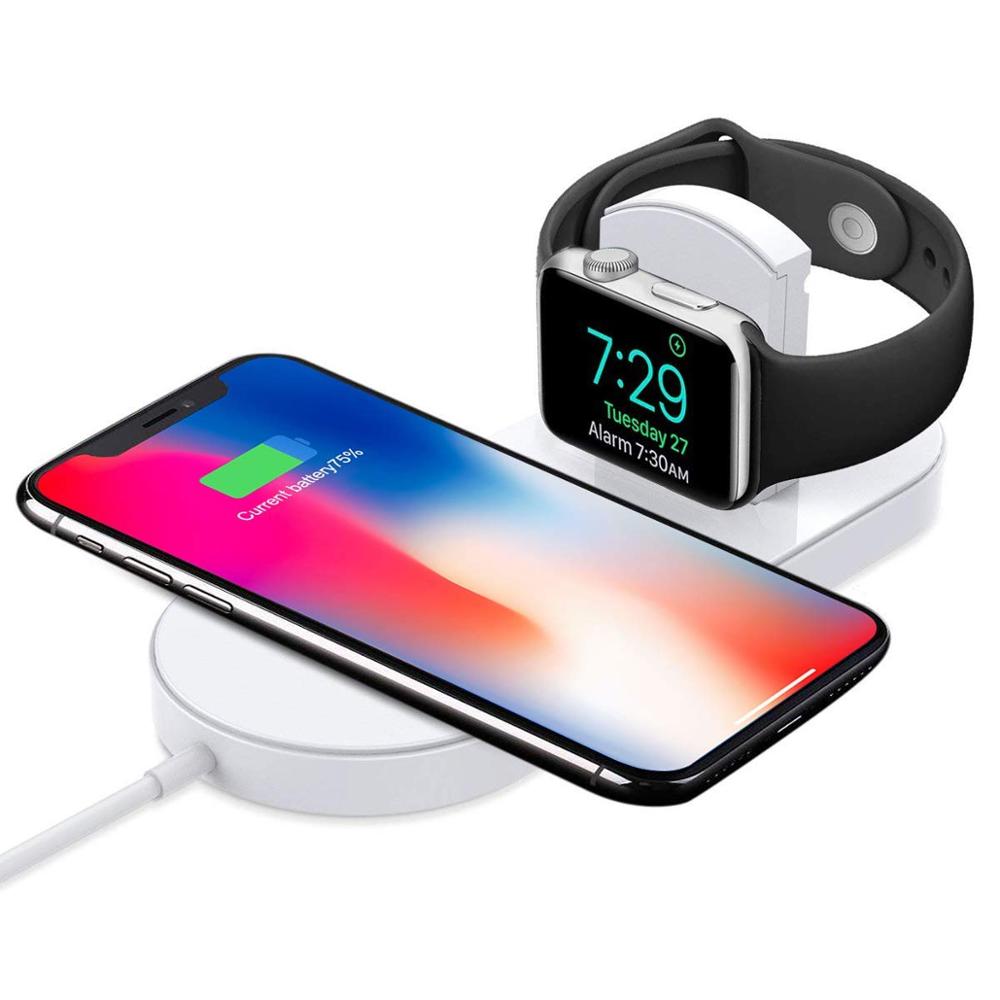 2 in 1 draadloze oplader iWatch en telefoon