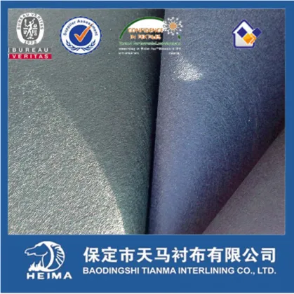 100% polyester suit under collar cottonTM120