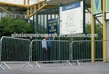 Galvanized Security Mobile Barrier fence/Pedestrian tough crowd control barriers