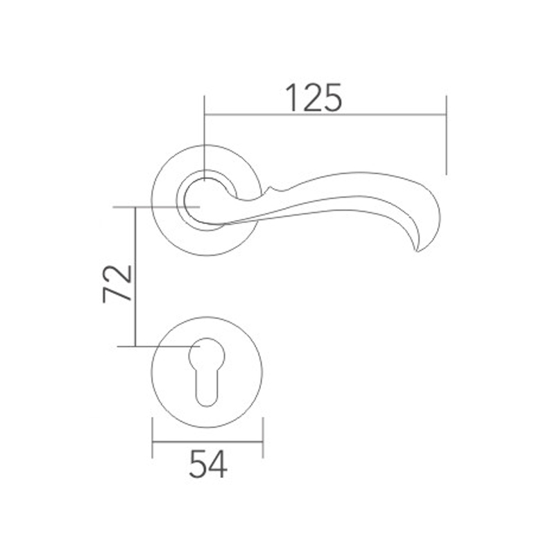 Stainless steel split lock 
