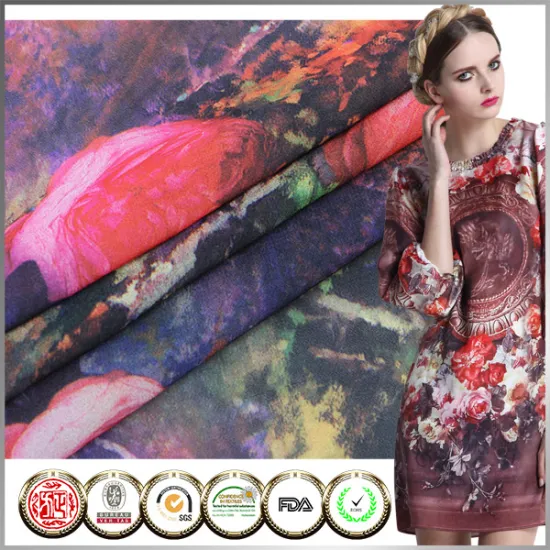 Top quality SGS Certified Digital printed Plain chiffon fabric