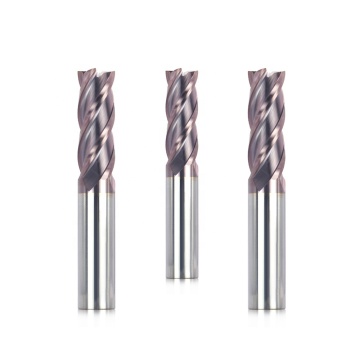 Tungsten Carbide CNC Milling Cutter, 4 Flutes, HRC55, for Metal
