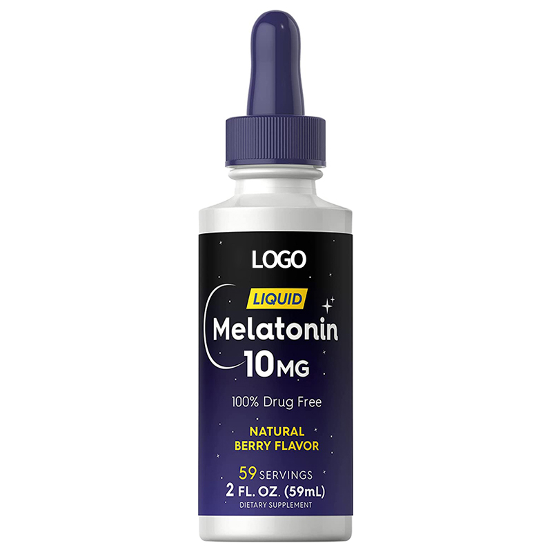 OEM Etiqueta privada Sleep Aid Melatonin Liquid Liquid Gots