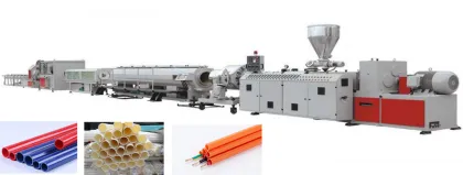 PVC PIPE EXTRUSION MACHINE WITH BELLING MACHINE