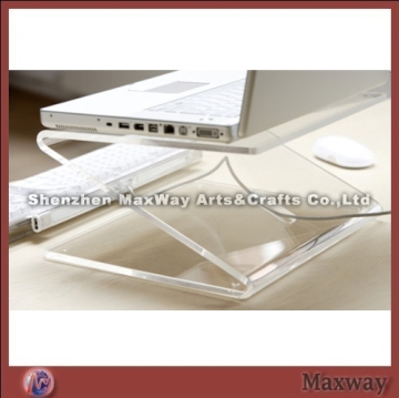 Z shape well polished desktop acrylic laptop/notebook computer display holder