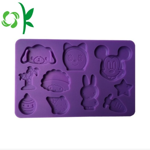 Square Silicone Cartoon Mould för choklad